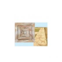 Pavimento parquet impregnato lasa come staccionata pezzi 50X50 cm spessore 1,5CM