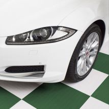 Sogi - Kit da 40 piastrelle 10 mq PAV-02-VE4 in pvc per officina, garage, autosalone - colore verde