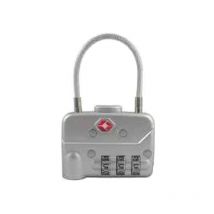Premium tsa de verrouillage avec câble de verrouillage en aluminium avec 3 CHIFFRES CODE 49 MM 8046744 - Pavo
