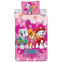 Paw Patrol - Design Kuschelige Bettwäsche Baumwolle, 140x200 Cm & 50x70 Cm