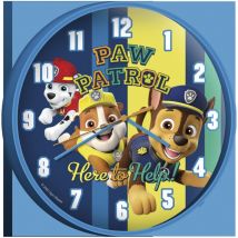 Horloge murale - pat'patrouille - bleu - 25 cm