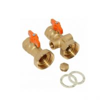 PAW - Vorlaufset K2 Voll absperrbar dn 25 Pumpenkugelhähne mit 1'' ig 2705