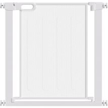 Pawhut - 76cm Tall Pressure Fit Safety Gate for Doorways, Dog Gate 75-103 cm White
