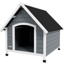 Casetta per Cani Grandi con Pavimento Rimovibile in Legno 84x99x87cm - Pawhut