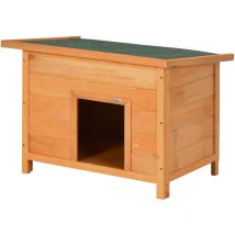 Cuccia per Cani Impermeabile da Esterno in Legno di Abete - Pawhut