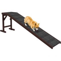 Pawhut - Pet Ramp for Dogs Cats w/ Non-Slip Carpet for Bed Sofa, 188x40.5x63.5cm