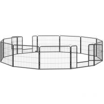 Recinto Modulabile per Cani e Animali Domestici con 12 Pannelli - Pawhut