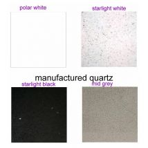Netfurniture - Payson Table Chrome/Stainless Steel Frame Granite Marble/Quartz Tops Brushed Steel Starlight White - Manufactured Quartz 65 cm Round 4