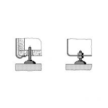 Pb Fastener - 148 3005 699 11 Gerätefuß schraubbar Schwarz (ø x h) 38 mm x 60 mm 1 St.