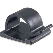 5439-SW Clip de câble autocollant 5439-SW Plage de ø du faisceau 15 mm (max) noir 1 pc(s) S12480 - Pb Fastener