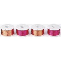 Drahtspulen-Set 40m – 0,15mm – 2 Rollen Gold, 2 Rollen Violett – PB Fastener