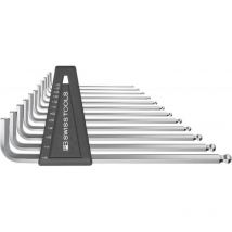 Pb Swiss Tools - Set clé allen avec bout sphérique 12-unités 1/20-5/16