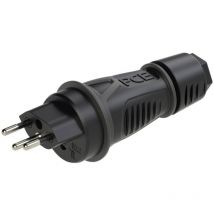 0313-ss Spina di sicurezza PA6, tpe 250 v Nero IP55 - Pc Electric