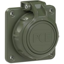20352-8u Schutzkontaktkupplung PA6, abs, pc 250 v Bronze-Grün (matt) IP66, IP68 - Pc Electric