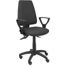 P&c - Silla Elche asincro similpiel negro con brazos fijos