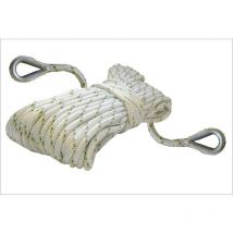 PCA-1216/2ESC 12 mm 200 m Corde de polyester tressés double avec 2 épissures et cosses. Force de rupture : 3300 kg.