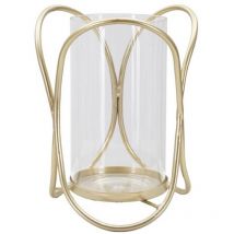 Portacandele Glox Dorato Ø16x21,5 cm - glox gold