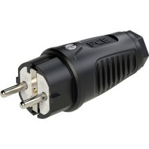 Pc Electric 0511-ss Schutzkontaktstecker Gummi 250 v Schwarz IP54