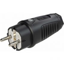 Pc Electric 0511-ss Schutzkontaktstecker Gummi 250 v Schwarz IP54