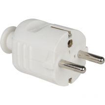 Schutzkontaktstecker CEE7/7 – Hybridstecker – 250 V~ – 16 A – IP20 – für Kabeldurchmesser bis 10,4 mm – Made in Germany