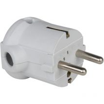 PCE Schutzkontaktstecker PP 2SL, seitlich, grau