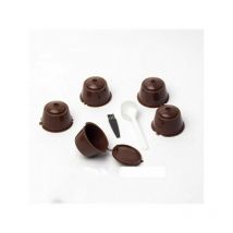 Rosemary - pcs En Acier Inoxydable Rechargeable Machine à Café Filtre Capsule Tasse Pour Dolce Gusto Ensemble