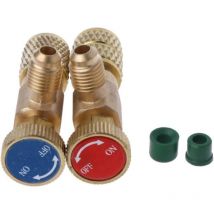 Coocheer - Pcs Refrigerant Filling Safety Valve Quick Coupler Air Conditioning R22 Connector Adapters