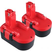 PDstation 2x 4,8Ah BAT181 Akkus kompatibel mit Bosch PSB 18 VE 2, PSR 18 VE-2 Elektrowerkzeug Ersatz für Bosch 2607335536 BAT181 BAT025 BAT026 BAT160