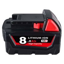 Pour Milwaukee 48-11-1860 M18 lithium M18B5 xc 18V 8.0Ah Batterie à capacité étendue 48-11-1852 48-11-1850 48-11-1820 - Pdstation