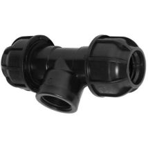 Sanundo - Pe-rohr T-stück 90° Ø 20 Mm X 1/2'' Ig Reiter Verbinder Verschraubung Pp Polypropylen