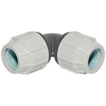 Plasson PE-Winkel 90° – 32 mm – DVGW geprüft – Hochwertiger Polyethylen (PE) Anschluss
