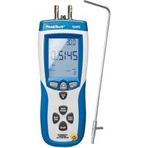 P 5145 - Misuratore differenziale e velocità dell'aria 2 in 1 con tubo Pitot, manometro con usb, massa dell'aria e temperatura dell'aria - Peaktech