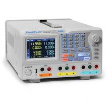 P 6181 Alimentatore da banco a 2 canali, 0-30 v, 0-6 a, con display a colori tft, risoluzione 1 mA e 1 mV, logger dati, rete lan, usb, RS-232,