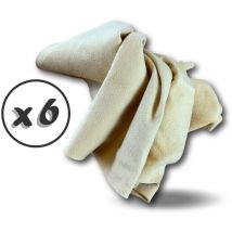 Peau de chamois Chiffon de nettoyage Lustrage voiture et moto - Lot de 6 - Peau de chamois