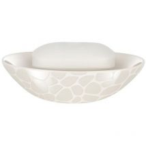 Spirella - Porte savon Céramique darwin pebble Blanc Brillant
