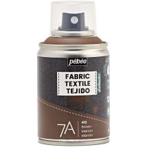 Pittura Spray per Tessuti, Marrone, 10.5 x 5.2 x 5.2cm - Pebeo