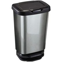 Pedalabfalleimer Jive 39,2 X 29,6 X 63,4 Cm, 40 L, Metallisch