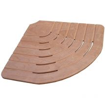 Pedana doccia angolare lato 74 cm in legno per piatto doccia angolare lato 90