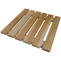 Castelmerlino - Pedana Legno per Doccia Quadrata 50 x 50 in Legno Ideale per Piatto Doccia 70 x 70
