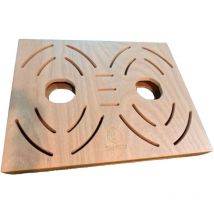 Pedana Okume Marino Cbox Per Due Docce Cm 74,5x59,4x7.7 Sined Pedana c Box Doppia