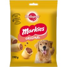 Markies Hundefutter 150g – Leckerlis mit Knochenmark – 15,3% Protein – 13,8% Fett – 1,8% Calcium – 856mg Omega-3
