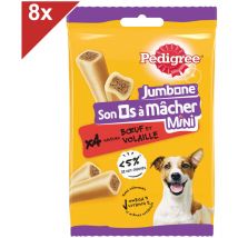 Os à Mâcher Jumbone Récompenses pour petit chien (8x160g) - Pedigree