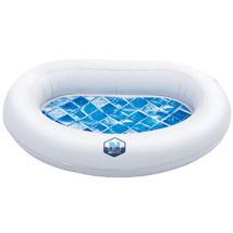 NetSpa – Bassin rince-pieds gonflable – Dimensions 87 x 68 x 14 cm – Vinyle Blanc – Spa gonflable