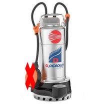 Pedrollo - D30 Pompe de relevage vidange 1,1kW cuves immergée 380V grand débit garage sans flotteur