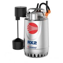 Pedrollo - RXm1-GM Pompe de relevage vide cave à flotteur magnétique inox puisard étroit 0,33Hp évacuation monophase