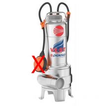 Pedrollo - VX15/35-ST Pompe de relevage vortex 380V inox 1,5Hp égout boue assèchement fosse professionnel eaux chargées
