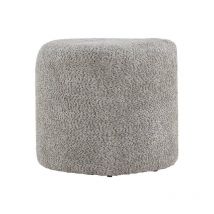 Peg Pouf Ø46cm grau – Stilvoller Sitzhocker für Wohnräume – Hochwertige Verarbeitung – Elegante Aufbewahrungslösung