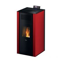 Mira 22 - Poêle à granulés hydro rouge 22 kW - Pegaso