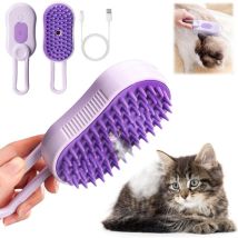 Peigne de massage en spray pour chat, brosse de massage pour chat brosse pour chat à la vapeur brosse à chat Entretien du pelage et soin des griffes
