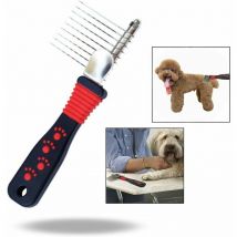 Peigne de Toilettage pour Chiens et Chats, Peigne pour Animal Domestique et Brosse Rateau de Toilettage pour Chien, Toilettage Accessoires pour